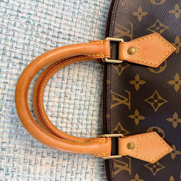 LOUIS VUITTON Alma PM Monogram Canvas Satchel Bag Brown Louis Vuitton Alma PM Monogram Canvas Satchel | Vintage Made in France